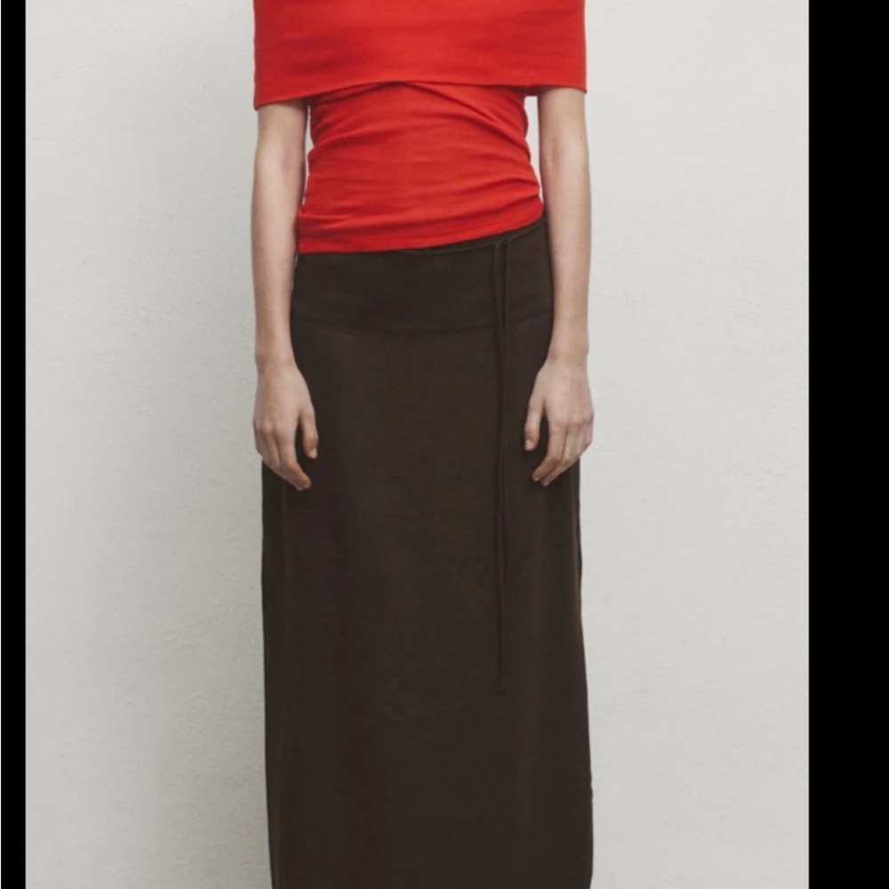 NWT Massimo Dutti Brown Maxi Skirt
